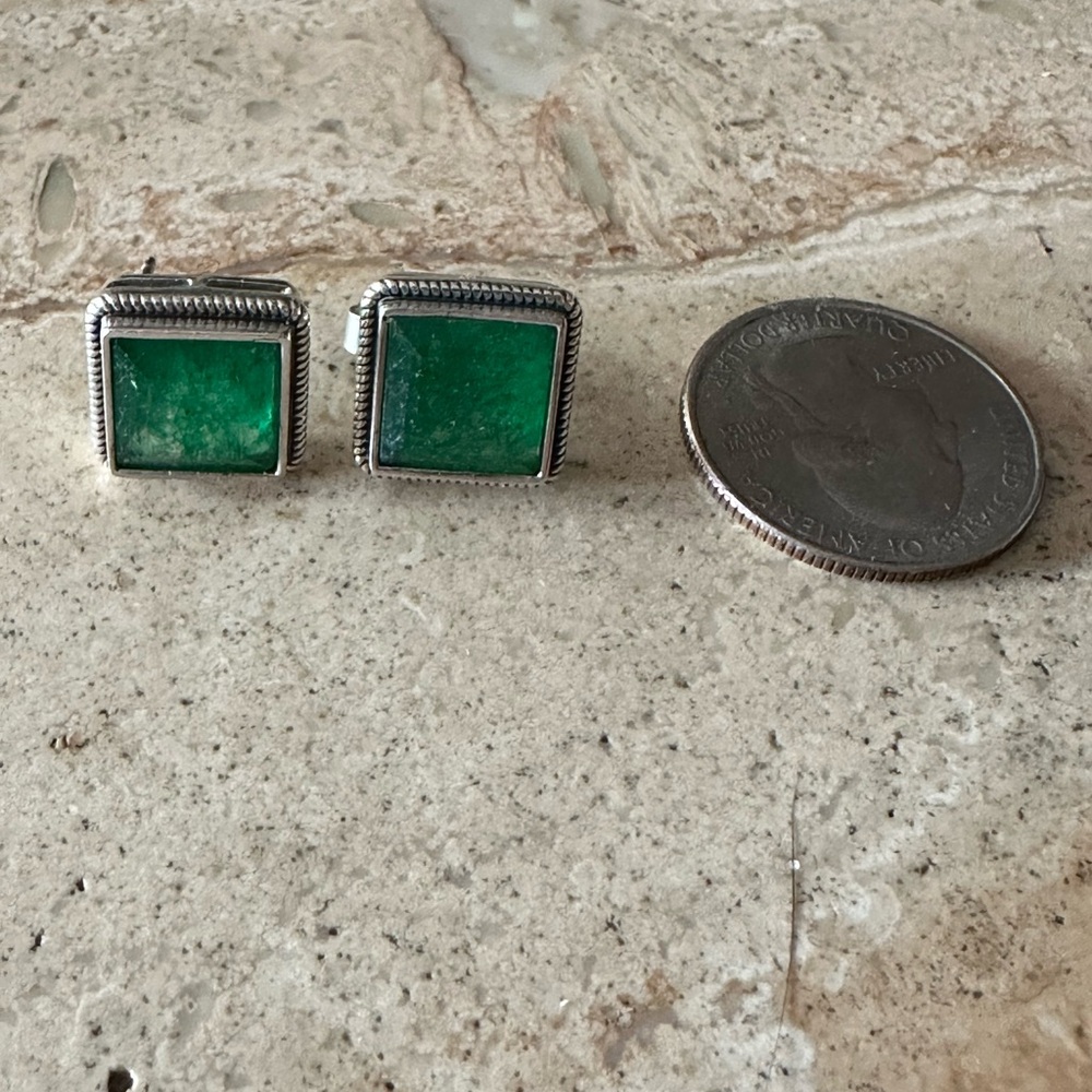 Green Adventurine stud earrings